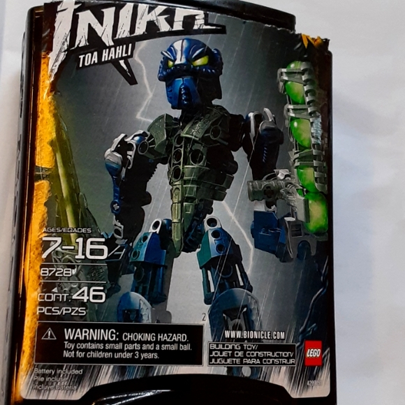 LEGO Bionicle Toys Lego Bionicles Inika Tos Hahli Complete Set W Container Preowned